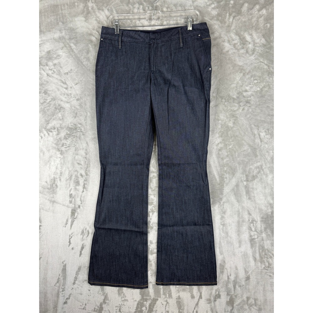 Banana Republic Urban Flared Leg Jeans Dark Wash Stretch Womens Size 06